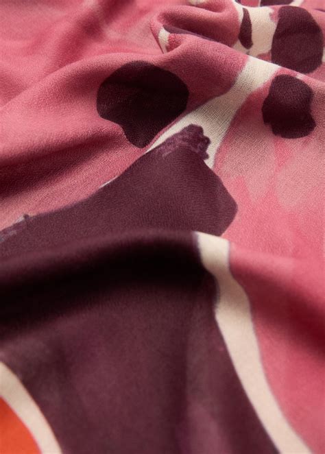 Floral print scarf - Women | MANGO OUTLET USA