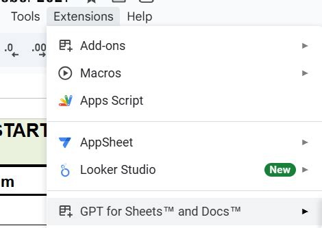GPT for google sheets — Teletype