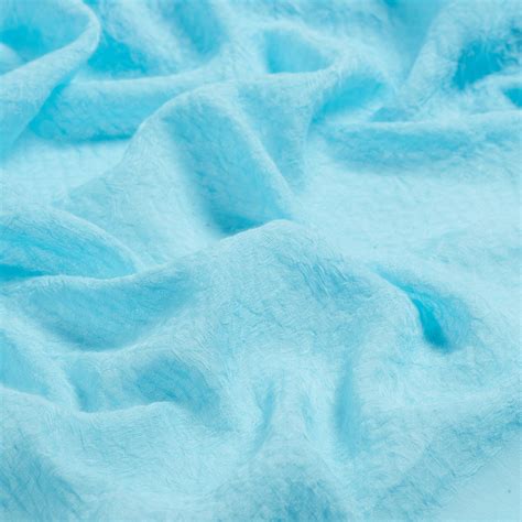 Turquoise Maze Print Cotton Scarf | Ipekevi
