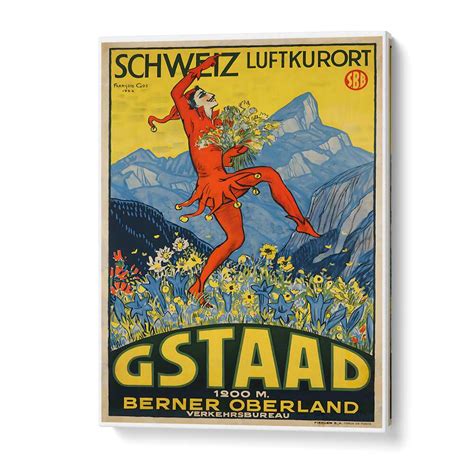 Gstaad II Vintage Travel Posters for Home Décor – Asianmonk