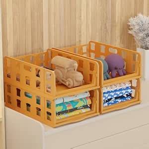 Kuber Industries 4 Pcs Foldable Kids Wardrobe Organizer for Clothes ...