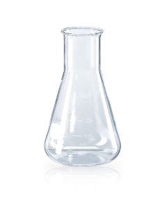 Erlenmeyer flasks made of glass or plastic