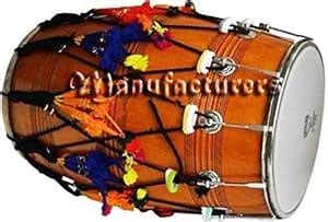 Natural Finish Punjabi Bhangra Dhol : Amazon.in: Musical Instruments