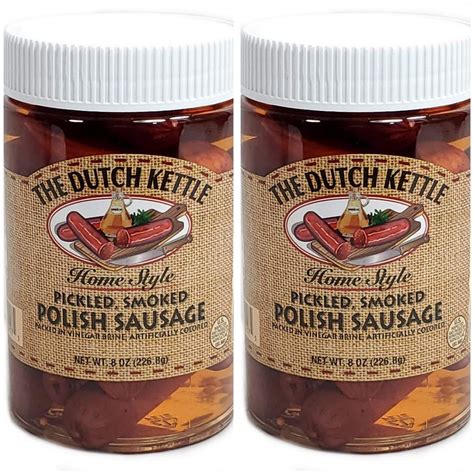 Amazon.com: The Dutch Kettle Polish Sausage Pickled Smoked Home Style 2 ...