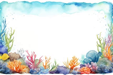 Marine life border outdoors nature water | Premium AI-generated image