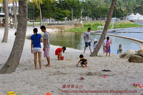 瑜玲育儿经 (Elaine Teh): 人造沙滩游、手工~ 水母 （Jellyfish）、沙滩寻宝