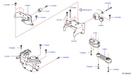 Nissan Rogue Engine Mount (Left) - 11220-5HA0A | Murfreesboro Nissan ...