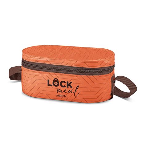 Buy MILTON Lock Meal Lunch Box (2 Round Inner Steel Containers 320ml ...