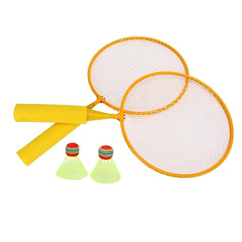 Buy Badminton Rackets, Yellow Badminton Racket 2Pcs Portable Sponge ...
