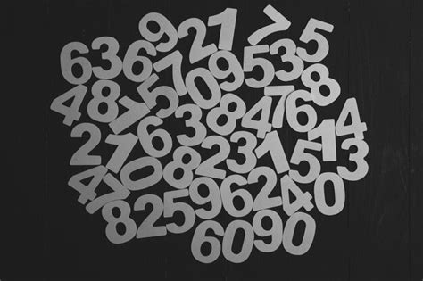 Background of numbers or seamless pattern with numbers | Premium Photo
