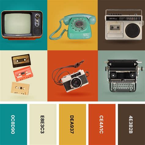 31 Retro Color Palettes for Throwback Designs - Color Meanings ...