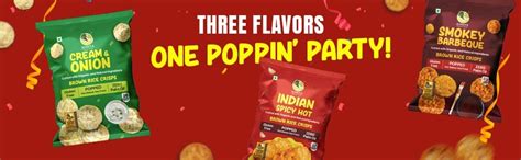 Brown Rice Crisps Indian Spicy Hot - 20gm (Pack of 12)