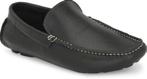 Hitz Black Leather Slip On Loafer Shoes Driving Shoes For Men - Buy ...