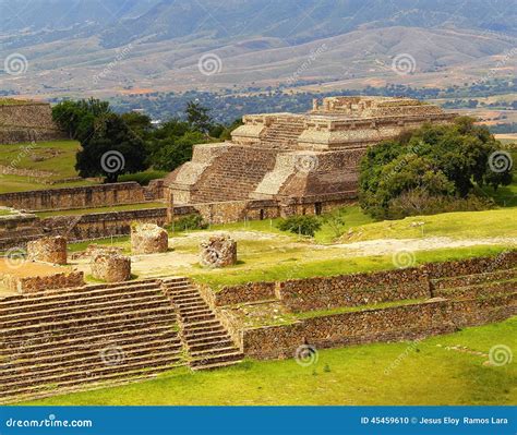 Monte Alban Pyramids in Oaxaca Mexico VI Stock Photo - Image of pyramid ...
