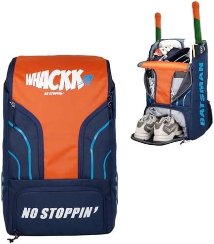 Buy WHACKK Batsman NVY Ornge|Cricket|Cricket Kit Bag Backpack |Juniour ...