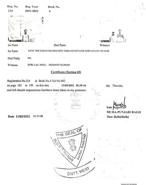 Our Financials & Legal Documents :: Save The Child Foundation