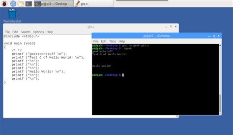 Hello World Using C 的图像结果