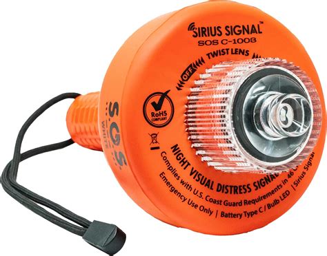 Sirius Signal C-1003 SOS LED Flare Electronic Visual Distress Signal Kit with Daytime Distress ...