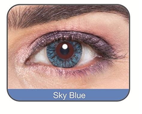 Buy Affaires Soft Color Cosmetic lens Yearly Disposable Sky Blue ...