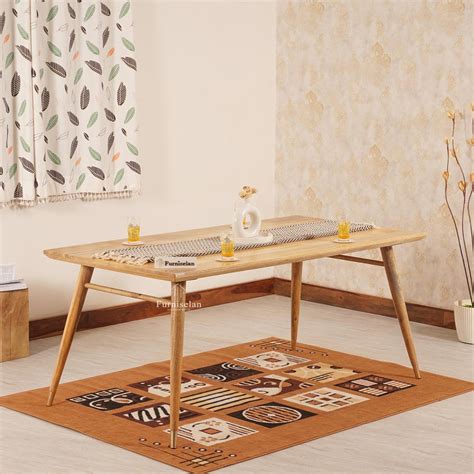 Boston Solid Wood Dining Table Six Seater