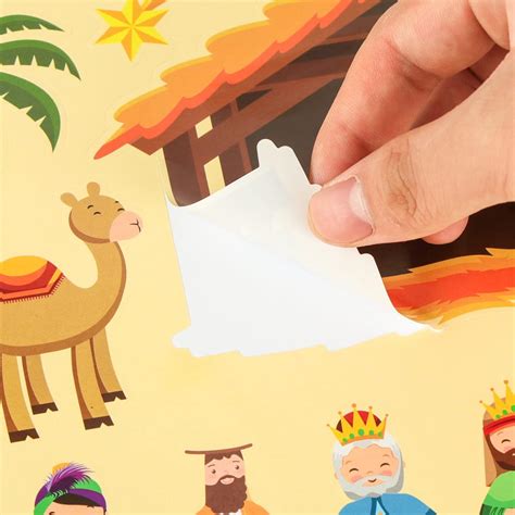 Buy 12 Sets Nativity Stickers - Make a Nativity Scene Sticker Sheets ...