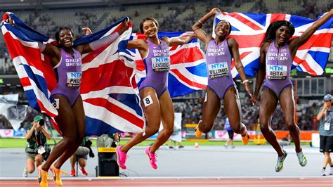 Great Britain's women win 4x100m relay bronze at World Championships as ...