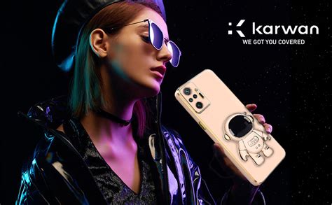 KARWAN®️ 3D Astronaut with Folding Stand Back Cover Case Compatible for ...