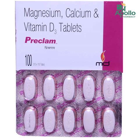 Buy Preclam Tablet | 19 Minutes Delivery | Apollo Pharmacy