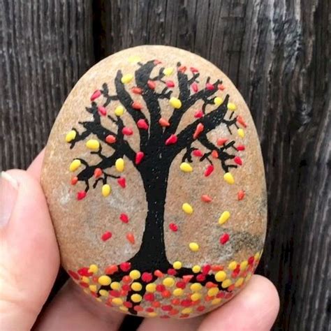 fall rock painting ideas