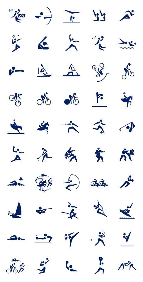 Tokyo 2020 : Les pictogrammes olympiques dévoilés en 2020 | Pictogramme ...