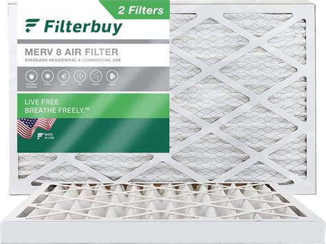 Buy Filterbuy 20x30x2 Air Filter MERV 8 Dust Defense (2-Pack), Pleated ...