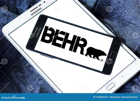 Logotipo De La Compañía De La Pintura De Behr Imagen editorial - Imagen de canadiense, logotipo ...