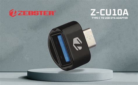ZEBSTER Z-CU10A USB to Type C OTG,Supports high-Speed Data Transfer ...