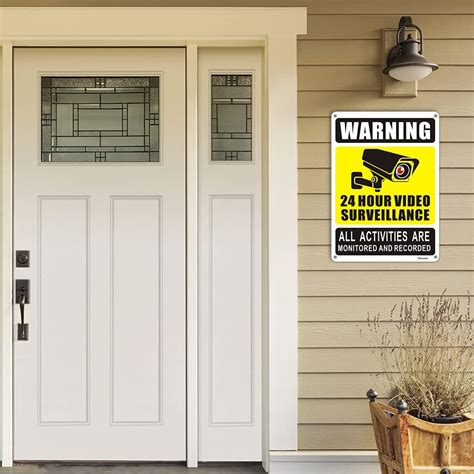 Afuven 2 Pack CCTV Security Camera Signs - Reflective India | Ubuy