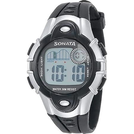 Sonata Super Fibre Digital Grey Dial Unisex Watch - 87012PP04 : Amazon ...