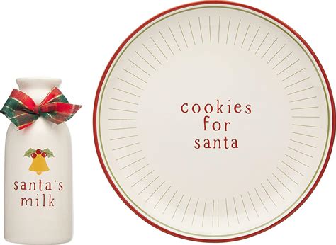 Amazon.com | Santa Cookie Plate Dear Santa Christmas Cookies Plate ...