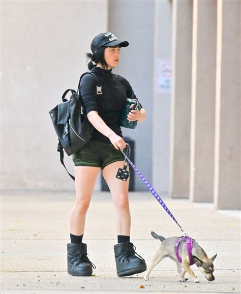 BILLIE EILISH Out with Her Dog in Los Angeles 10/19/2022 – HawtCelebs