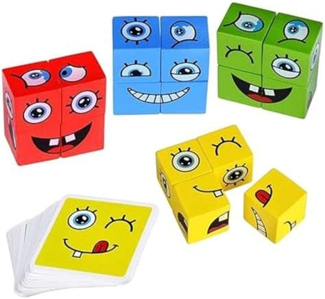 Buy BABYLAMA Emoji Cube Face Change Game for Kids Learning ...