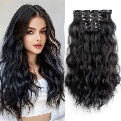 Black Wavy Hair Extensions