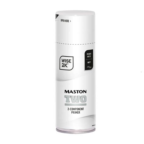 Maston Spray Paint 2K Two Primer White Matt 400ml – Sprayster