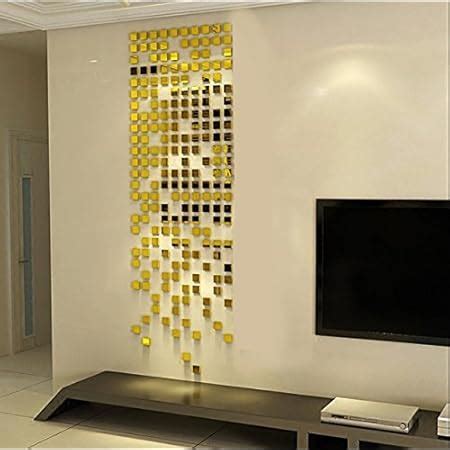 Buy Atulya Arts 3D Acrylic Mirror Hexagon Shape Wall Stickers (Gold ...