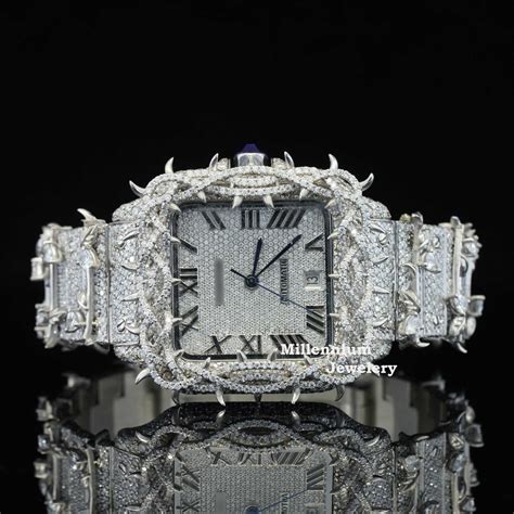 Beautiful Automatic Tree Branch Moissanite Watch For Men – Millennium ...