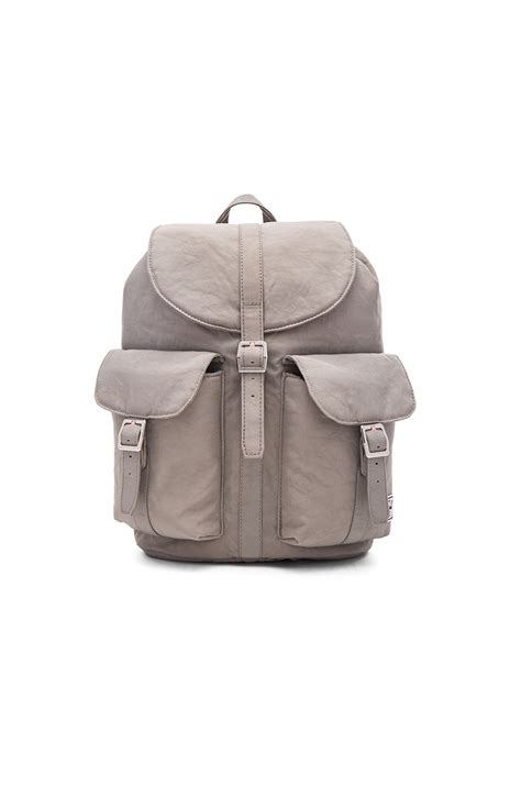 Herschel Supply Co. Dawson Backpack in Agate Grey & Veggie Tan Leather ...