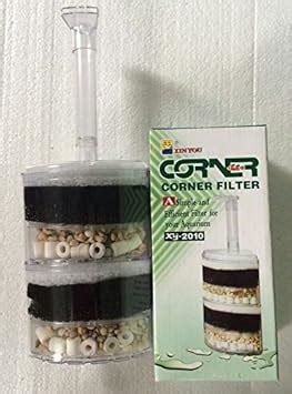 XY2010 Internal Aquarium Corner Filter | Medium Size|Bio Media & Sponge ...