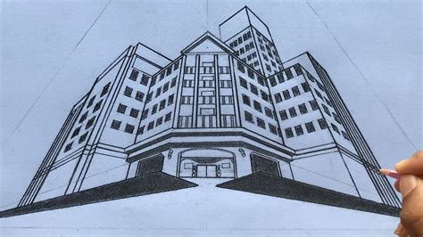 How To Draw Buildings In 3 Point Perspective
