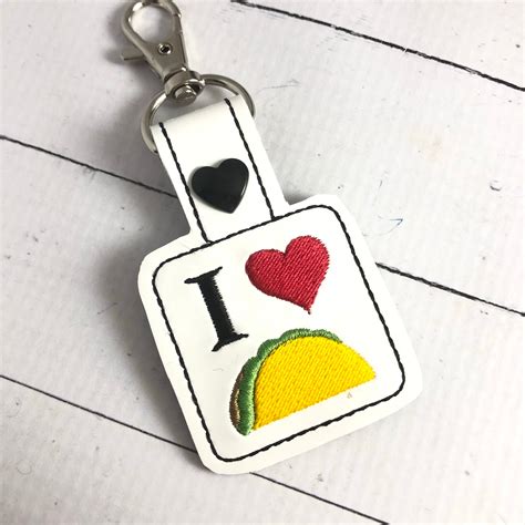 I Heart Tacos Snap Tab – Designs By Babymoon