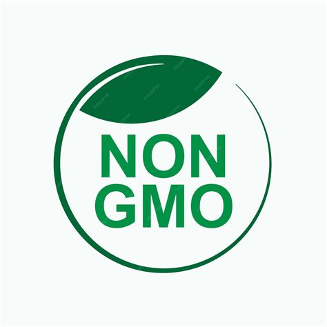 Premium Vector | Non gmo symbol no genetically modified organism vector
