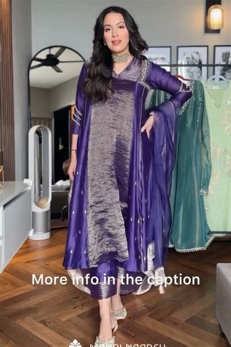 Maryam - The Purple A-Line Suit Set – mansinagdev