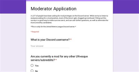 Image result for How to Create Mod Applications for Discord