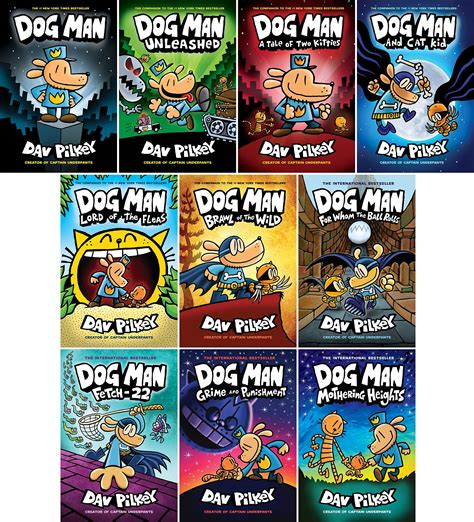 Dog Man Books Series Set 1-10 - Dav Pilkey | 9781338663730 | Amazon.com ...